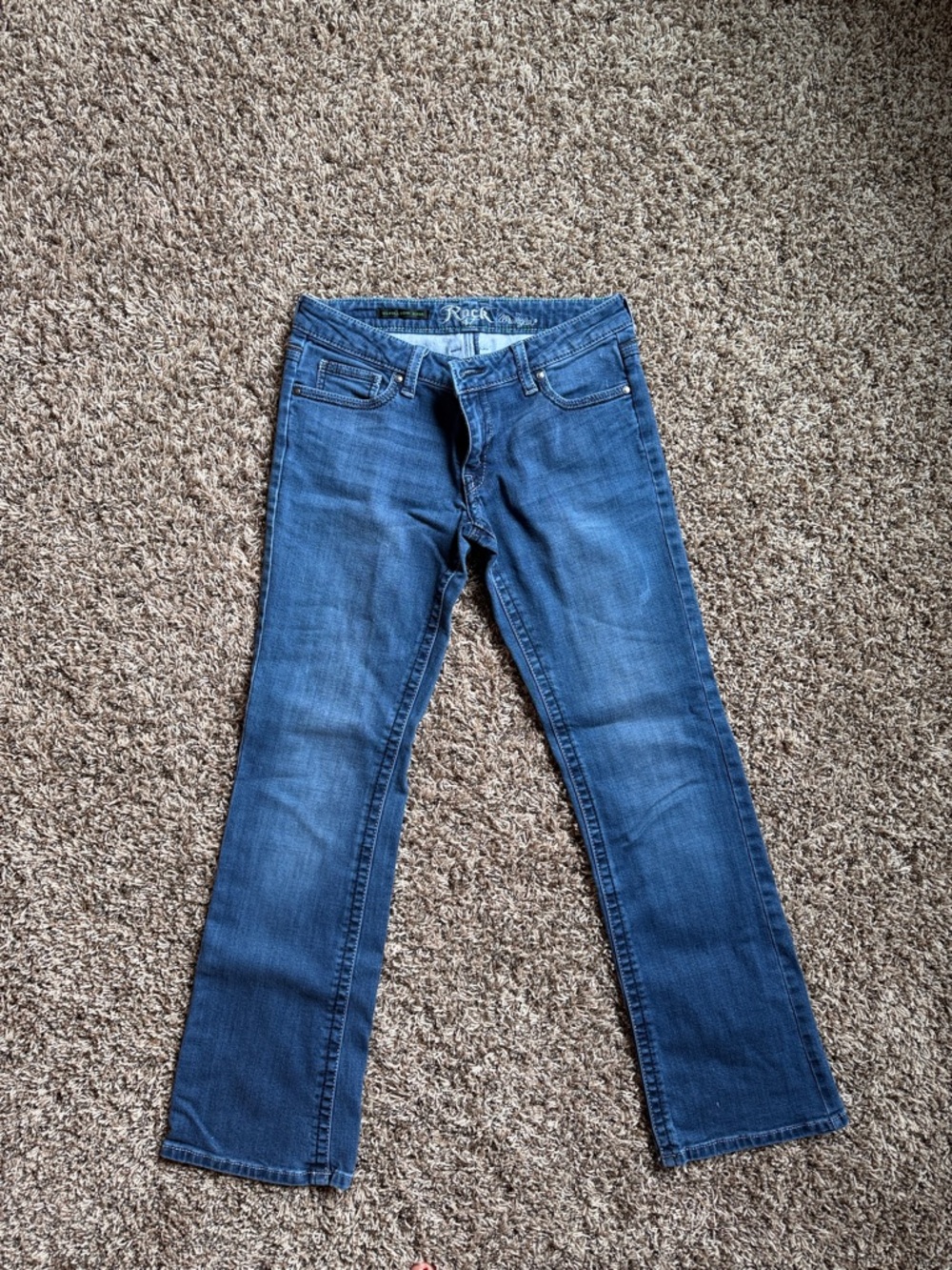 Rock & Republic Women's Medium Blue Boot-Cut Jeans